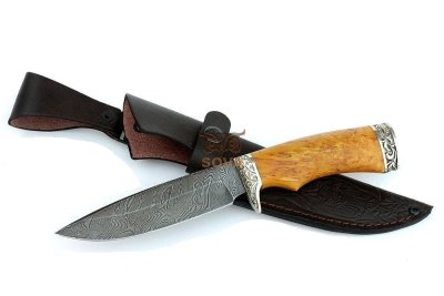Лазутчик дамасская сталь карельская береза
